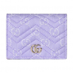 Gucci GG Marmont Logo Kuldne Riistvara GG Denim Rahakott V&auml;ike Naiste rahakott Lilla 466492-FAEVD-8653 Gift Set(Basic Set+Box+Shopping Bag)