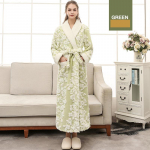 Salongimantlid Jacquard topelt paksendatud pluss suures suuruses n&auml;okangast hommikumantel Mood talveflanellist hommikumantel Mugav ja paks magamismantel M