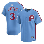 Tikitud Philadelphia Phillies nr. 3 Harper Meeste Pesapallis&auml;rk L, 95KG sinine