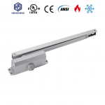 Liugsiiniga peidetud h&uuml;drauliline uksesulgur, CE EN3 Max65KG H&otilde;bedane Korteri siseuks Tarnimine (Silver,Aluminum alloy&Medium 65KG) h&otilde;be