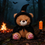 Halloweeni kaisukaru nukk pl&uuml;&uuml;sist m&auml;nguasi k&otilde;rvitsakaru kaisukaru nukk lapse rahustav riidest nukk 30cm（0.2kg） brown