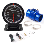 Dynoracing 60 mm auto veetemperatuuri n&auml;idik 20&ndash;120 Celsiuse j&auml;rgi koos veetemperatuuri liitetoru anduri adapteriga 1/8NPT With 28mm adapter