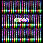60 tk V&auml;rvilised LED-helendavad kiudoptilised fluorestseeruvad pulgad, peopulgad, kepid, DJ-i vilkuvad helendavad pulgad, hulgim&uuml;&uuml;k vahthelendavad pulgad, Col Strip white