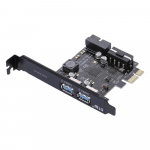 STW USB3.0 2 v&auml;line port + 2 sisemist porti 19 kontaktiga p&auml;isega PCI Express kaart
