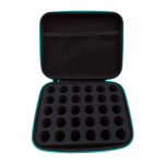 H&K Store 30/60 pesa 5/10/15 ml kaasaskantav p&otilde;rutuskindel salongi eeterlike &otilde;lide hoiukarbik 30 Slots for 10ml sinine