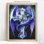 5D isetegemise teemantmaal, t&auml;isruudukujuline kivist loomade pilt, tikandid teemant 20X30