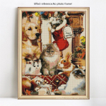 Teemantmaaling Loomade mosaiik 5D DIY Ristpistes Rhinestones T&auml;is&uuml;mmargune teemanttikandid 20X30CM