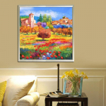 5D Teemanttikandid K&auml;sit&ouml;&ouml; Teemantmaalid &Otilde;limaalid Linn Bright Rhinestones Kingitus Teemant 30x30CM