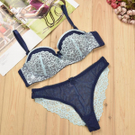 Seksikas daam Push up rinnahoidja alusp&uuml;ksid, pitsist &otilde;&otilde;nsad Bralette aluspesu alusp&uuml;ksid, intiimsed naistele 34B tumesinine v&auml;rv