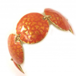 Dolce Vita [D0071] - Bracelet Cr&eacute;ateur 'DV- Rond Magique' Rouge punane