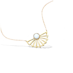 Les Tr&eacute;sors De Lily [Q7564] - kullatud kaelakee  Cl&eacute;opatra  valge kuld - 33x21 mm valge