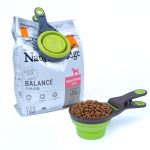 Kokkupandav silikoonist lemmikloomakauss, multifunktsionaalne toidulusikas veekausi m&otilde;&otilde;dutass koeratoidulusikas 237ml