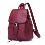 Lehmnahast t&uuml;drukute seljakott naiste kott vabaaja nahast v&auml;ike seljakott t&uuml;druk 25cm*30cm12cm burgundiapunane
