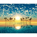 DIY 5D teemantmaal maastik J&auml;rve t&auml;is&uuml;mmargune puuripuu teemanttikandid ristpistes 20X30CM