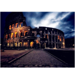 T&auml;ielik 5D Teemantmaal Colosseum &ouml;&ouml;sel Tikand Ristpistes Kodukaunistus K&auml;sitsi valmistatud kingitus 25x30cm
