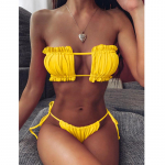 Bandeau bikiinikomplekt Seksikas bikiinip&uuml;ksid Biquini Push Up ujumistrikoo naiste mikrobikiinidest ujumiskost&uuml;&uuml;m M