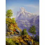 Diamond Natural Scenery 5D Teemantmaal T&auml;isringi teemanttikandid Ristpistes 20X30CM