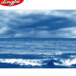 Teemantv&auml;rvimisruum 5D DIY Mosaiic Teemanttikandid Maastiku ristpistes Kodukaunistus 20X30CM