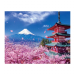 5D DIY Teemantmaal Kirsipuu&otilde;ied Fuji Teemanttikand Ristpistes Kodu Dekoratsioon K&auml;sit&ouml;&ouml;kingitused Round 20x30cm