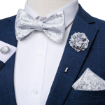 Meeste moodne roheline kikilips koos Boutonniere'i reguleeritava lipsukomplektiga, mansetin&ouml;&ouml;bid pulmapeoks LH-3014