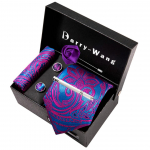 Ametlik lips meestele Paisley Flower siidist lipsuklamber taskur&auml;tik Mansetin&ouml;&ouml;bid Boutonniere kinkekarbiga