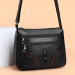 Yogodlns Vintage &otilde;lakott naistele PU nahast Crossbody multifunktsionaalne messenger kott Small Square Mommy k&auml;ekott 25*11*20cm must
