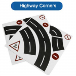 Lastele isetegemise m&auml;nguasjad kleeplint autorada M&auml;ngi raudteede p&otilde;randakleebis lastele loomingulised kingituste m&auml;ngud 2 Sheet Highway Corners