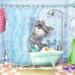 T&auml;is&uuml;mmargune teemant 5D DIY teemantmaal Ujuv h&auml;belik kass Tikand Ristpistes Rhinestone Mosaiic Painting Kodukaunistus KBL Full Round 20x20CM