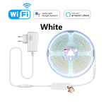 MALITAI suure intensiivsusega COB-LED-riba Tuya Smart Life Wifi-rakenduse juhtimine Paindlik COB-neoontaustvalgustusega lambilint T&ouml;&ouml;tage Alexa Google Home'i EU-pistikuga 1M-EU Plug Set