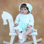 BZDOLL 60 CM 3D-v&auml;rviga nahk, pehme silikoonist Reborn Baby Doll t&uuml;drukule riidest kehale nagu t&otilde;eline printsess v&auml;ikelapse m&auml;nguasja riietus elus Bebe 60cm 3D-paint Skin Doll