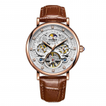 KIMSDUN uue kaubam&auml;rgiga Golden Shidon kuulus k&auml;ekell Moon Phase Hollow Tun hoorattaga t&auml;isautomaatne mehaaniline meeste k&auml;ekell