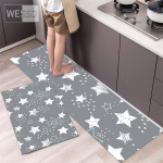 T&auml;hemustriga k&ouml;&ouml;givaip ja vaip 2-osaline vannitoamattide komplekt WC-vaip V&auml;ike pikk magamistoavaip 40x60cm+40x120cm