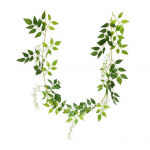 Kauakestev simulatsioonitaim Elav praktiline v&otilde;ltsitud rippuva aia seinakaunistus valge