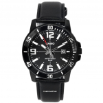 Casio Enticer analoog musta numbrilauaga kvartsist MTP-VD01BL-1B MTPVD01BL-1B meeste k&auml;ekell must