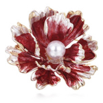Les Tr&eacute;sors De Lily [R7299] - disainer pross  Scarlett  roosa kuld - 50x50 mm Heleroosa