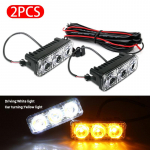 SEAMETAL auto automaatne p&auml;evas&otilde;idutuli p&auml;evavalgus auto suunatuli DRL 3 LED 12V veekindel LED udutuli 6000K auto stiilis 2PCS