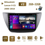 2din Android Carplay autoraadio Mitsubishi Lancer 9 CS 2000-2010 jaoks multimeedia videopleier GPS-navigatsioon WIFI stereo 2+32GB 2+32GB