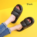 Mood &uuml;lipehmed kodu plastikust sussid Unisex &uuml;hev&auml;rvilised paksu p&otilde;hjaga kiirelt kuivavad du&scaron;isussid EVA &uuml;hes t&uuml;kis libisemiskindlad sussid 44-45 must