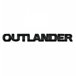 Auto v&auml;liskleebis OUTLANDER t&auml;hed Logo esikapoti embleem Auto tagumine pagasiruumi m&auml;rgi kleebis Kleebised Dekoratsioon Autotarvikud valge