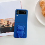 Samsung Z Flip 3 &uuml;mbrisele armas karu hoidikuga kokkuklapitav telefoni&uuml;mbris Samsung Z Flip 4 Zflip3 5g p&otilde;rutuskindel k&otilde;va arvuti tagakaas Samsung Z Flip 3 roosa