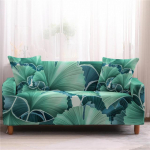 Sektsioondiivani kate elutuppa 3-kohaline elastne veniv 3D roheliste lehtedega prinditud diivanikate, katted, kaitse 1 seater 90-140cm