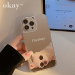 Ok Dog Camera Protector Capa Iphone 13 14 Pro Max 11 12 Promax Mirror Sleep Puppy Jane telefoni &uuml;mbris tagakaane kest For iphone 12