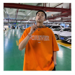 Meeste l&uuml;hikeste varrukatega T-s&auml;rgid Graafilise tr&uuml;kiga kirjaga Poolvarrukatega T-s&auml;rgid Pullover T-s&auml;rk Juhuslik T-s&auml;rk Meeste Korea Vabaaja Kaela Retro Topid M must
