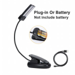 1 tk raamatuvalgusti USB LED tuled klambriga lugemisvalgusti silmade kaitse laualamp raamatute lugemislamp reguleeritav &ouml;&ouml;valgusti YSXX must