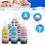 DL 1tk 673 veep&otilde;hine t&auml;itev&auml;rvitint 70 ml Epson L810 L800 L1800 L805 L850 printerile must