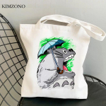 Totoro ostukott puuvillasest l&otilde;uendist ostja toidupoe k&auml;ekott kandekott sacola bolsas ecologicas kangast cabas 24*26cm