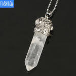 Euroopa ja Ameerika loominguline mitmev&auml;rviline suur kuusnurkne kristallist ripats Naiste ehted Mitmek&uuml;lgne looduslikust kivist kaelakee amethyst