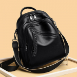 Luksuslik naiste ehtsast nahast seljakott vabaaja naiste &otilde;lakott Moodne suure mahutavusega reisimine naistele kvaliteetne veisenahast seljakott must