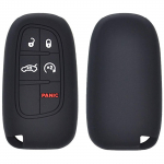 For Jeep Grand Cherokee Compass Dodge Charger Chrysler 200 300 300C Remote Key Coat Case Protect v&otilde;tmehoidja silikoonist autoosad must