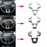 3 tk/komplekti auto rooliratta kaunistuse katte kleebis sobib Peugeot 2008 208 308 jaoks matte silver
